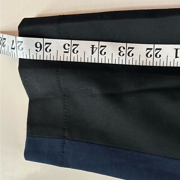 NEW Club Monaco Black Blue Ryanne slim leg Pant Size 0 - Picture 14 of 15